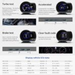 OBD2 Gauge Display, Heads Up Display for Cars, Digital Speedometer for Car with Water Temperature, Voltage, Fuel Consumption, RPM, Overspeed Alarm,obd2 Gauge Speedometer Suitable for All Car - Image 8
