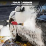 Electric Pressure Washer, 2.5 Max GPM Electric Power Washer with Foam Cannon, Powerwasher with 4 Nozzles, High Pressure Washer for Cars, Driveways, Patios, Decks - Image 6