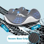 X-Large Seat Cushion for Truck Driver, Upgraded Cushion for Back Support and Pain Relief, Memory Foam with Non-Slip Washable Cover, Relieves Long-Term Truck Sitting and Pain - Image 8