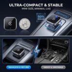Wireless Apple CarPlay Adapter for Apple iPhone - 5GHz Fast & Stable Connection Wired to Wireless Car Play Dongle, Upgrade Mini Size, No Delay, Plug & Play for iOS 10+ Cars - Image 2