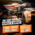 SwiftJet Orange Foam Car Wash Soap – pH Balanced Super Soapy Shampoo & Surface Cleaner – Thick Foaming Suds for Cars, Trucks, SUVs & Boats – Streak-Free Shine, Safe on Wax & Sealant (64 FL OZ) - Image 2
