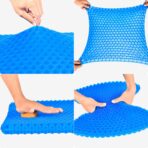 Gel Seat Cushion, Cooling seat Cushion (Super Large & Thick), Breathable Honeycomb Design Absorbs Pressure Points Seat Cushion, Gel Cushion for Office Chair, Home Car seat Cushion for Wheelchair - Image 3