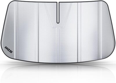 MZS Windshield Sun Shade Compatible with Mustang 2015-2023, Foldable Car Sun Shade Shield with Storage Pouch, Front Window Visor Sunshade Accessories for Interior Protector - Image 8