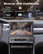 2026 Single Din Car Stereo with Wireless Apple CarPlay & Android Auto, 7-inch HD Motorized Flip Out Touchscreen Head Unit, Upgrade Type-C Fast Charge/USB/Bluetooth 5.1/DSP/AM/FM Radio Receiver - Image 6