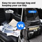LUCMO Car Seat Organizer with Tablet and Laptop Compartment, Multiple Pockets Truck Front Seat and Backseat Organizer, Portable Large Capacity Office Bag with Adjustable Strap and Hardened Buckles - Image 9