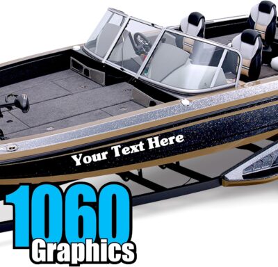 Custom Vinyl Boat Numbers & Letters (Two Decals) Marine Lettering Stickers - Image 6