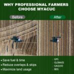 Tractor GPS Navigator for Precision Farming, GNSS Agricultural Farming Navigator with 9" Touch Screen Suitable for Spraying Plowing and Sowing Farmland Activities Automatic Positioning - Image 2