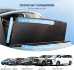 DMJN Car Window Shades for Baby (100% Efficient Block UV & Scorching Sun) Car Privacy Shades for Side Windows,Easy to Install,Nano Ice-Crystal Coatings-Universal Fit (Large),2 Pack - Image 6