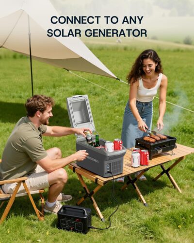 Upstreman Electric Cooler & Warmer 10QT(9L) Capacity, Thermoelectric Car Fridge with Shoulder Strap, Plug In 12V DC Portable Car Food Warmer and Cooler for Travel, Camping, Picnic-AR09 - Image 6