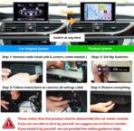 Wireless CarPlay Android Auto Mirroring Upgrade Retrofit Kit, USB Stick Playback, Compatible with Audi A6 A7 C7 2012-2015 with MMI 3G+ Version - Image 7