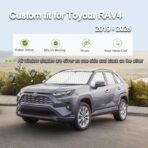 KMF Thicken Car Window Shades for Toyota RAV4 2019-2025 Accessories, 5th Gen RAV 4 Full Car Window Covers Sunshade for Windshield Side Rear,UV Block and Blackout Privacy for Car Camping Outdoor 8pcs - Image 5
