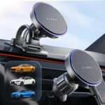 LISEN for 15W MagSafe Car Mount Charger,Wireless Car Charger,Magnetic Phone Holder for Car,Phone Holders for Your Car Accessories for Women Men Jeep Ford F150 for iPhone 17 16 15 14 13 12,Samsung
