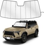 Windshield Sun Shade for Lex-us GX550 GX 550 2024-2026 Custom Fit Accordion Folding Design Window Sunshade Car Accessories, Full Coverage Sun Visor Protector - Blocks 99% UV Rays