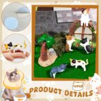 Exasinine 10Pcs Mini Cat Car Interior Accessories Decorations Cute Cat Car Dashboard Decor Funny Rear View Mirror Gift - Image 6