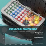 EUHOMY 12 Volt Refrigerator, 80QT(75L) 12V Fridge, Electric Cooler APP Control, Car Fridge 12/24V DC 100-240V AC, Car Refrigerator 0℉~68℉, 12 Volt Cooler for Camping, Trip, Truck, Boating, Outdoor - Image 2