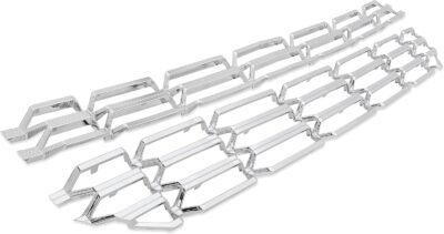 ALMULOO Grille Overlay Cover Compatible with 2016-2018 Chevy Silverado 1500 WT/LS/LT, Chrome Silver ABS Plastic Snap-On Insert 2PC - Image 4