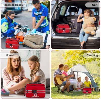 Professional 500 Piece Emergency First Aid Kit for Home, Car, Travel, Camping, Truck, Hiking, Sports, Office, Vehicle & Outdoor Emergencies - Emergency Medical Kit, Large First Aid Kit Survival - Image 6