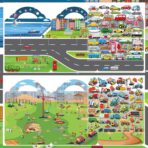 2 Pack Puffy Sticker Books for Kids Ages 3-5, Construction Truck and Vehicle Car Stickers for Toddlers Boys, 3D Reusable Stickers Books for Toddlers, Activity Book for Boys Party - Image 9