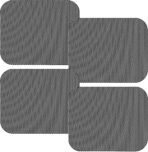 4PCS Car Side Window Sunshade - Reusable Washable Static Cling Film Car Window Shade Sticker Block UV Rays & Heat Glare - Vehicle Window Film Shade Privacy Protector for Most Cars (Black)