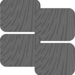 4PCS Car Side Window Sunshade - Reusable Washable Static Cling Film Car Window Shade Sticker Block UV Rays & Heat Glare - Vehicle Window Film Shade Privacy Protector for Most Cars (Black)