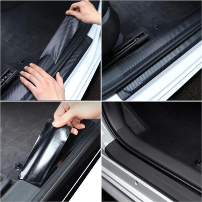 2IN X 30FT Matte Black Vinyl Wrap for Chrome Delete Window Trim Car Door Sill Protector with Air Release Channel Including Vinyl Wrap Tool Kit - Image 3