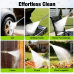 Pressure Washer, Power Washer with GFCI Safety Plug & No-Bend 360° Nozzle, 1.33 GPM Pressure Washer Complete with Foam Cannon & 4 Nozzles for Car & Home - Image 5