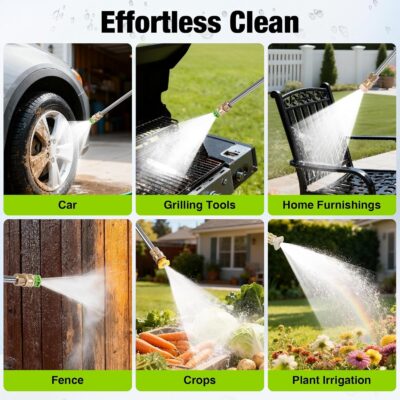 Pressure Washer, Power Washer with GFCI Safety Plug & No-Bend 360° Nozzle, 1.33 GPM Pressure Washer Complete with Foam Cannon & 4 Nozzles for Car & Home - Image 5