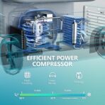 EUHOMY 12 Volt Refrigerator, 80QT(75L) 12V Fridge, Electric Cooler APP Control, Car Fridge 12/24V DC 100-240V AC, Car Refrigerator 0℉~68℉, 12 Volt Cooler for Camping, Trip, Truck, Boating, Outdoor - Image 5