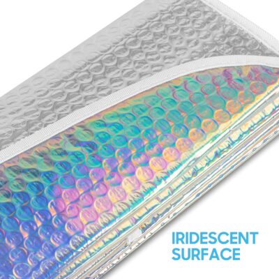 BDK Iridescent Mermaid, Hologram Foil, Chameleon Front Windshield Sun Shade, Double Bubble Accordion Folding Auto Sunshade for Car Truck SUV 58 x 27 Inch - Image 6