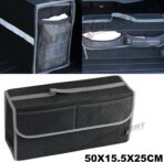 Car Trunk Organizer,Soft Felt Car Bag Organizer 20x6.11x10 inch Folding,for Honda CRV Civic Accord Ford Focus Fusion Toyota RAV4 Jeep SUV/Truck/Sedan/Van - Image 6