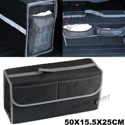 Car Trunk Organizer,Soft Felt Car Bag Organizer 20x6.11x10 inch Folding,for Honda CRV Civic Accord Ford Focus Fusion Toyota RAV4 Jeep SUV/Truck/Sedan/Van - Image 6