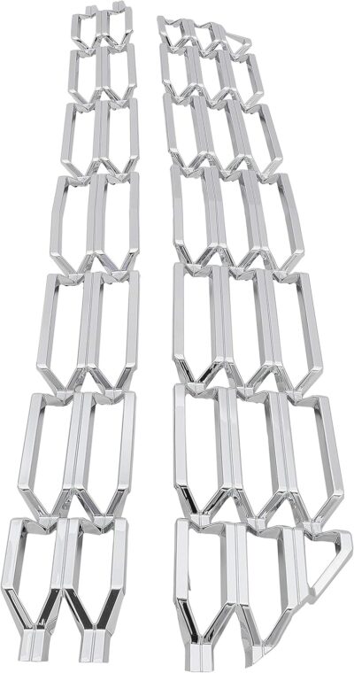 ALMULOO Grille Overlay Cover Compatible with 2016-2018 Chevy Silverado 1500 WT/LS/LT, Chrome Silver ABS Plastic Snap-On Insert 2PC - Image 9