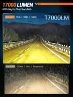 SEALIGHT H10 9140 9145 LED Fog Light Bulbs, 17,000LM 800% Brighter H10 LED Fog Lights, 3500K Amber Yellow Strong Light Penetration, Super Bright, Plug and Play - Image 2
