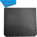 Pair Universal Mud Flaps w/Stainless Steel Plates for Semi-Truck Trailer Truck, 24x24 Splash Guard with Heavy Duty Mud Flap Weights Bottom Chrome for Peterbilt Kenworth Volvo (24in x 24in) - Image 5