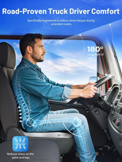 Car Seat Cushion - Memory Foam L-Shaped with Lumbar Support & Anti-Slip Design for Long Driving Comfort - Image 7