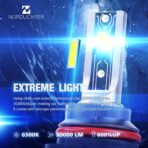 9007 Bulbs, 600% Brighter 9007 Fog Light 6500K Xenon White Extremely Super Bright Plug & Play with Cooling Fan - Image 2