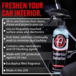 Adam's Polishes Interior Detailer 16oz - Total Car Interior Cleaner, Protectant & Dressing, All Purpose Cleaner & Leather Conditioner, Vinyl, Dashboard, Screen, Seat Cleaner & More - Image 2