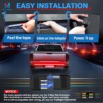 MICTUNING 60 inches Red Sequential Turn Signal LED Brake Lamp Triple Row 504 LEDs Tailgate Strip Light Waterproof for Ford F150/RAM 2500 - 5 Functions - Image 5