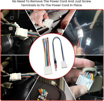 RED WOLF Car Radio Wiring Harness W/Antenna Adapter Select for 2008-2013 Nissan Armada Pathfinder Rogue, 2011-2014 Subaru Impreza Install Aftermarket 20 PIN Stereo Wire Cable Connector Adaptor - Image 7
