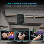 DR VAKU® AUTOELITE 2-in-1 Wireless Car Receiver, Converts Wired Auto Android & CarPlay to Wireless, Bluetooth Connectivity, Only for Cars with OEM Installed Wired Android Auto/CarPlay (Black) - Image 6