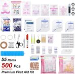 Professional 500 Piece Emergency First Aid Kit for Home, Car, Travel, Camping, Truck, Hiking, Sports, Office, Vehicle & Outdoor Emergencies - Emergency Medical Kit, Large First Aid Kit Survival - Image 3