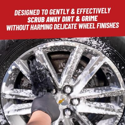 Chemical Guys Gerbil Wheel and Rim Cleaning Brush - Soft Natural Bristle Detailing Tool for Tires, Exhausts & Delicate Surfaces - Wheel Cleaner Brush to Safely Clean Brake Dust, Grime and Dirt, 1 Pack - Image 3