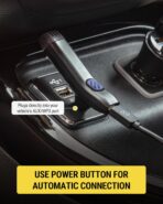 Scosche BTAXS3 Hands-Free Audio Kit, Bluetooth Receiver for Car Stereo with Noise Cancellation, 3.5mm AUX Bluetooth Adapter for Car Radio, Compatible with Siri/Google Assistant Voice Command - Image 4