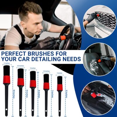 31pcs Car Detailing Kit Interior and Exterior Cleaner, Car Cleaning Kit with Professional Car Detailing Brush Set, Car Wash Kit and Auto Detailing Kit. Reusable, Perfect for Cars and Bikes - Image 2