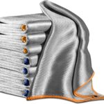 Airlab Streak Free Miracle Cleaning Cloth Easy Clean Pack of 8-12" x 16" Microfiber Dish Cloths Glass Polishing Lint Free for Kitchen Mirrors Wine Car