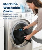 Everlasting Comfort Doctor Recommended Memory Foam Seat Cushion for Office Chairs & Car - Ergonomic Office Desk Accessories - Cushions for Tailbone Pain Relief, Sciatica (Black Airflow, Large) - Image 7