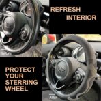 PINCTROT Comfy Grip Steering Wheel Cover, Anti-Slip Design, Universal 14.5-15 Inch(Silicone Gray) - Image 4