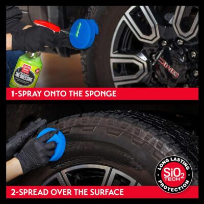 Griot's Garage Ceramic Tire Dressing Coating for Car Detailing, Safe for Rubber, Vinyl, and Plastic Trim on Cars, Trucks, SUVs, Motorcycles, and RVs, 10842, 22oz - Image 4