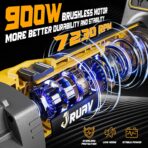 Cordless Buffer Polisher for Car Detailing,7230 RPM Car Buffer Polisher,21V 4.0Ah Li-ion Battery,Cordless Polisher With 29 PCS Car Detailing Kit,for Polishing, Waxing, Boat Sanding, Scratch Removing - Image 2