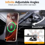 Coolpow for MagSafe Car Mount Charger【Ultra Magnet】Magnetic Phone Holders for Your Car Charger【Windshield+Vent+Dash】Magnetic Wireless Car Phone Holder Mount Charger Car Accessories for iPhone 17 16 15 - Image 7